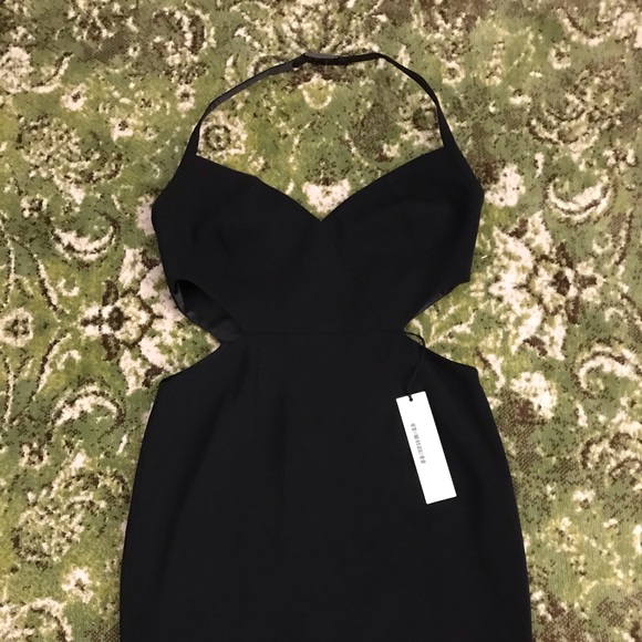 JAY GODFREY Black mini halter dress, NWT. - Picture 2 of 10